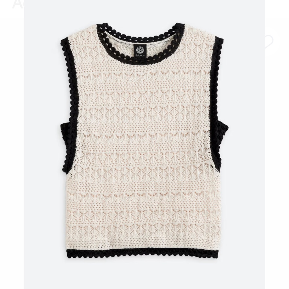 Adri Sleeveless Crochet Sweater